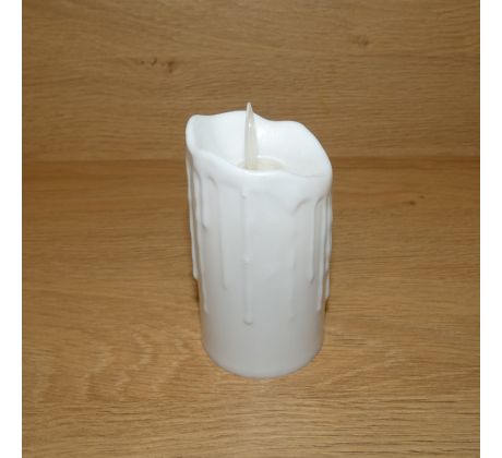 Dekoratívna sviečka s imitáciou plameňa, plastová
