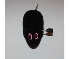 Hračka pre mačky - myš mechanická 5cm, čierna