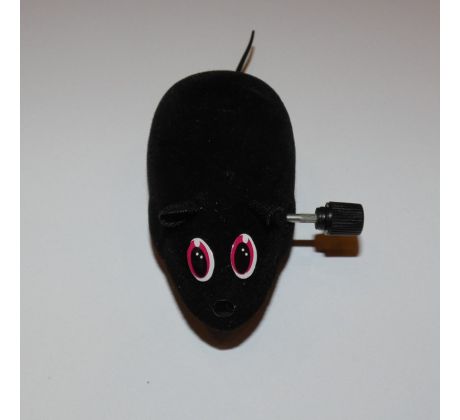 Hračka pre mačky - myš mechanická 5cm, čierna