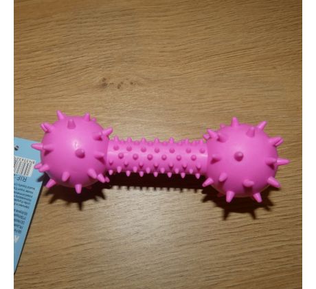 Hračka pre psa, plastová - rúžová