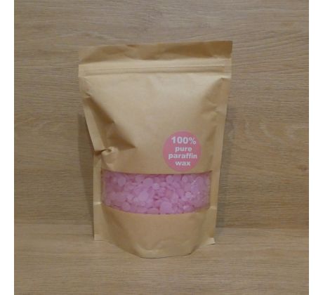 Parafín na sviečky v pastilkách, rúžový - 400g