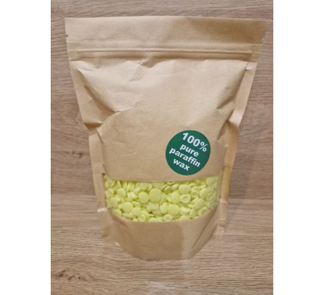 Parafín na sviečky v pastilkách, žlto-zelený - 400g