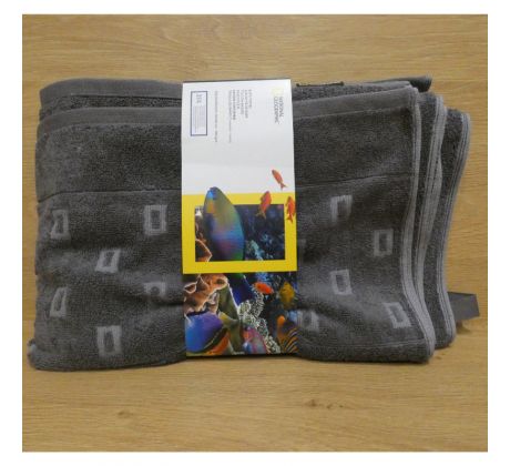 Osuška National Geographic, sivá - 140x70cm