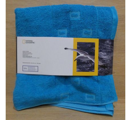 Ručník National Geographic, modrý - 100x50cm