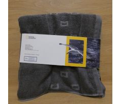 Ručník National Geographic, sivý - 100x50cm