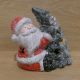 LED vianočná dekorácia, keramická - santa