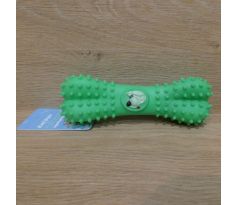 Hračka pre psa kosť 7cm - zelená