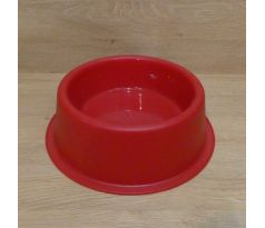 Miska pre psi plastová - červená