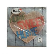 Servítky Home sweet home vhodné na decoupage cena za 1 ks
