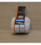 Bavlnená šnúra, Macrame, kremová - 1mm x 50g