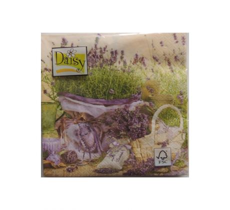 Servítky Levanduľa 1 vhodné na decoupage cena za 1 ks
