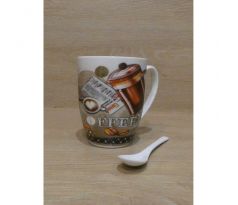 Sada šálky s lyžičkou - Coffee 300ml