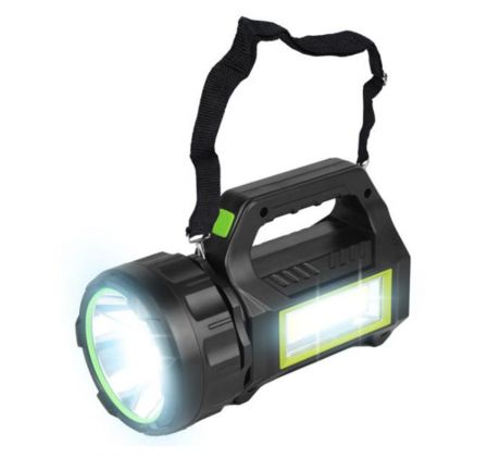 Kempingové solárne dobíjacie svietidlo, LED - čierne 30W