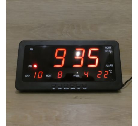 Digitalne hodiny, nástenné - 28,8x11,2cm