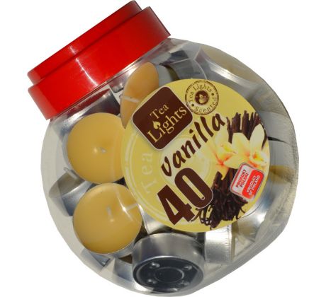 ADMIT vonné čajové sviečky Vanilka - 40ks