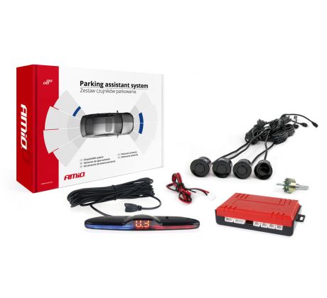 Sada parkovacích senzorov - 4-senzorové čierne