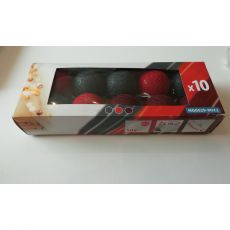 LED gule na stromček 10ks priemer 6cm