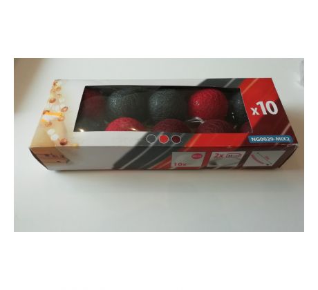 LED gule na stromček 10ks priemer 6cm