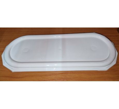 Náhrobná podložka plastová pod kahance biela 38x15cm