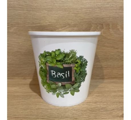 Plastový kvetinač, Bylinky - 12x13cm