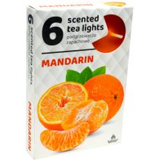 Admit Vonné čajové sviečky Mandarinka 6ks