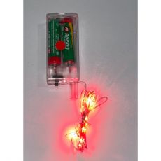 Vianočné svetielka, 2m, 20 LED - červené