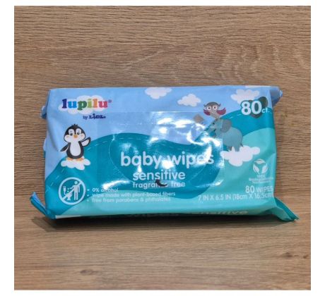Vlhčené utierky Lupilu Sensitive - 80ks