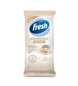 Vlhčené utierky Fresh AQUAQWORLD, žlté - 15ks