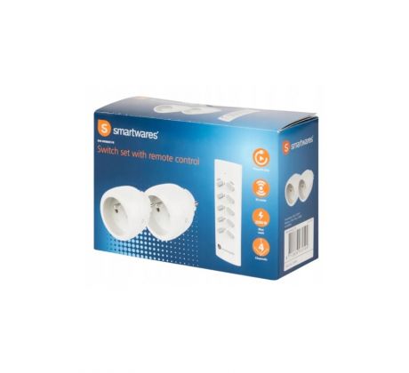 Zásuvka, SMARTWARES, sadá 2ks - s ovládačom