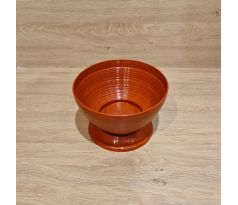 Náhrobný kvetináč, plastový, hnedý - 13x19cm