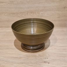 Náhrobný kvetináč, plastový, zlatý - 13,05x22,5cm