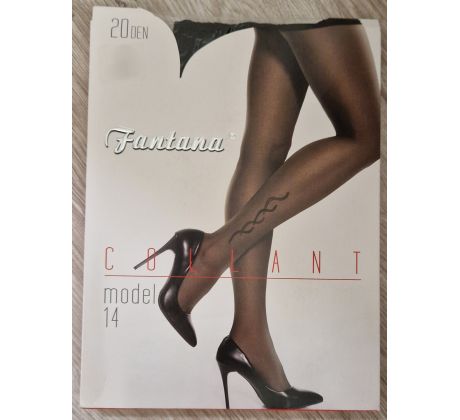 Dámske pančuchové nohavice, Fantana, 20 DEN - 3/M  Nero